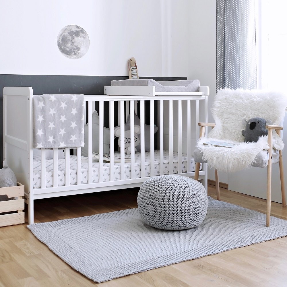 Woodies Safe Dreams Saltea pentru masa de infasat bebe Woodies cu husa detasabila din bumbac 72 x 47 cm