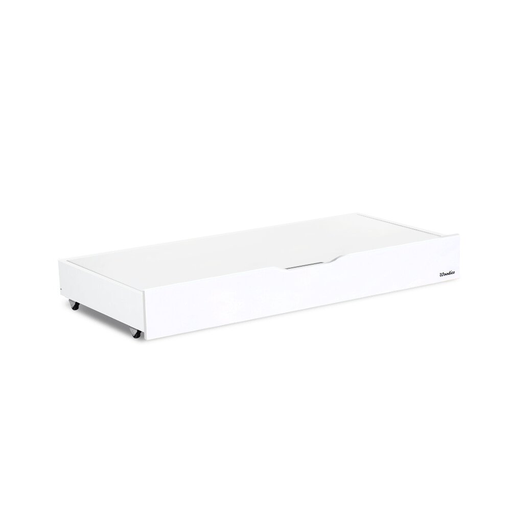 Woodies Safe Dreams Sertar depozitare cu capac pentru patut copii Smooth Woodies 120 60 cm alb