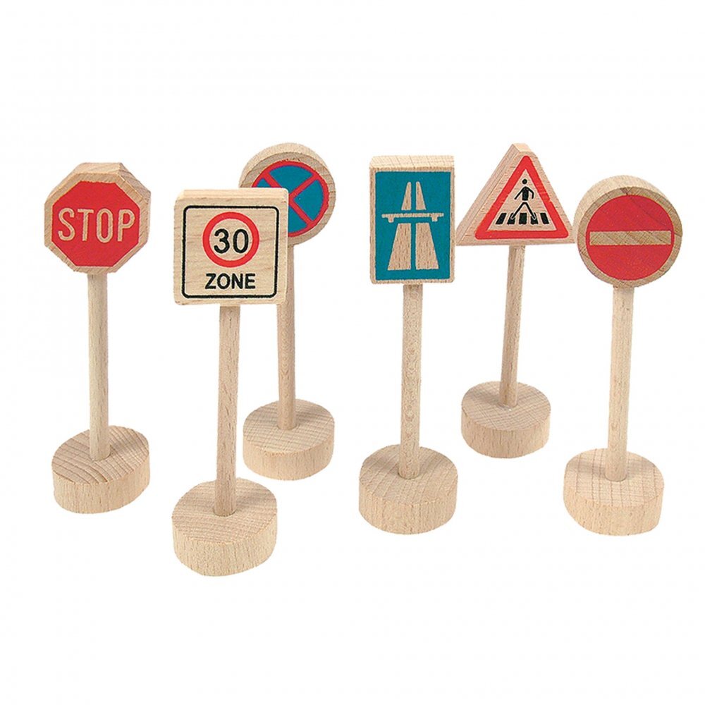 Woodyland Set semne de trafic 6 piese