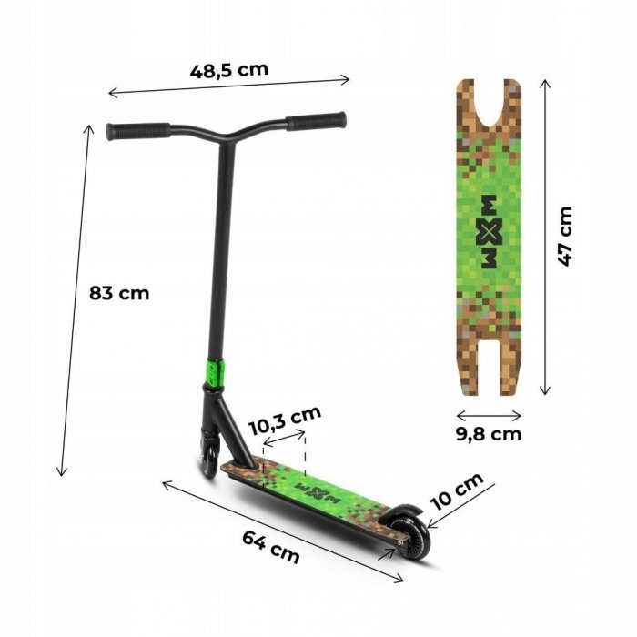 WXM Trotineta pentru cascadorii WRS-AT1 Minecraft din aluminiu reglabila greutate maxima 100 kg varsta 6 ani+