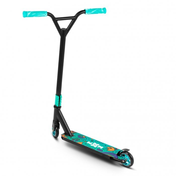 WXM Trotineta pentru cascadorii WRS-CY1 Turquoise din aluminiu greutate suportata 100 kg varsta 6 ani+