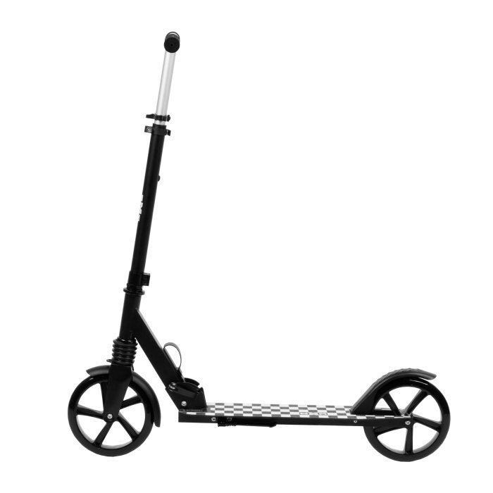 WXM Trotineta pliabila de oras 200 mm Driff Black White ghidon reglabil din otel si aluminiu cric suspensii greutate suportata 100 kg varsta 4 ani+