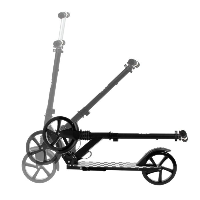 WXM Trotineta pliabila de oras 200 mm Driff Black White ghidon reglabil din otel si aluminiu cric suspensii greutate suportata 100 kg varsta 4 ani+
