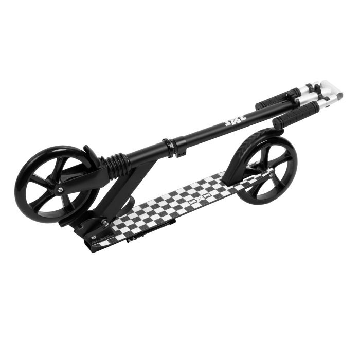 WXM Trotineta pliabila de oras 200 mm Driff Black White ghidon reglabil din otel si aluminiu cric suspensii greutate suportata 100 kg varsta 4 ani+