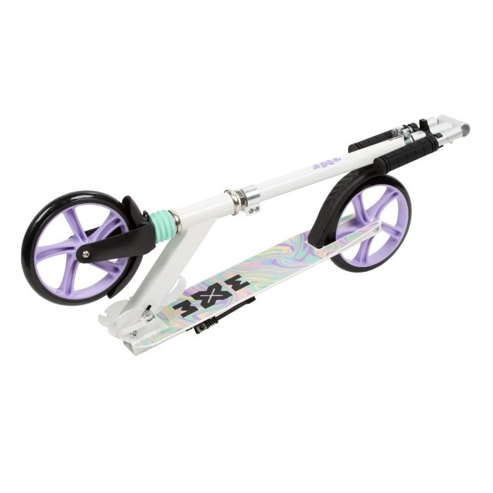 WXM Trotineta pliabila de oras 200 mm Driff Purple White ghidon reglabil din otel si aluminiu cric suspensii greutate suportata 100 kg varsta 4 ani+