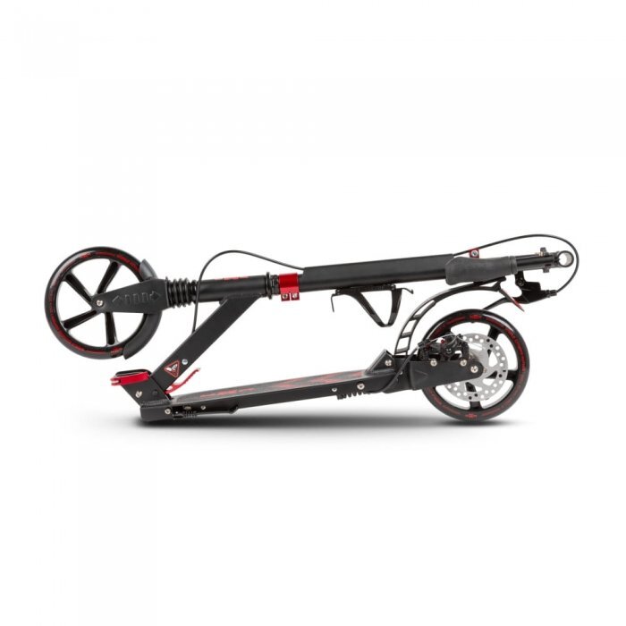 WXM Trotineta pliabila de oras cu frana pe maner red ghidon reglabil din otel si aluminiu cric suport pentru sticla greutate maxima 100 kg