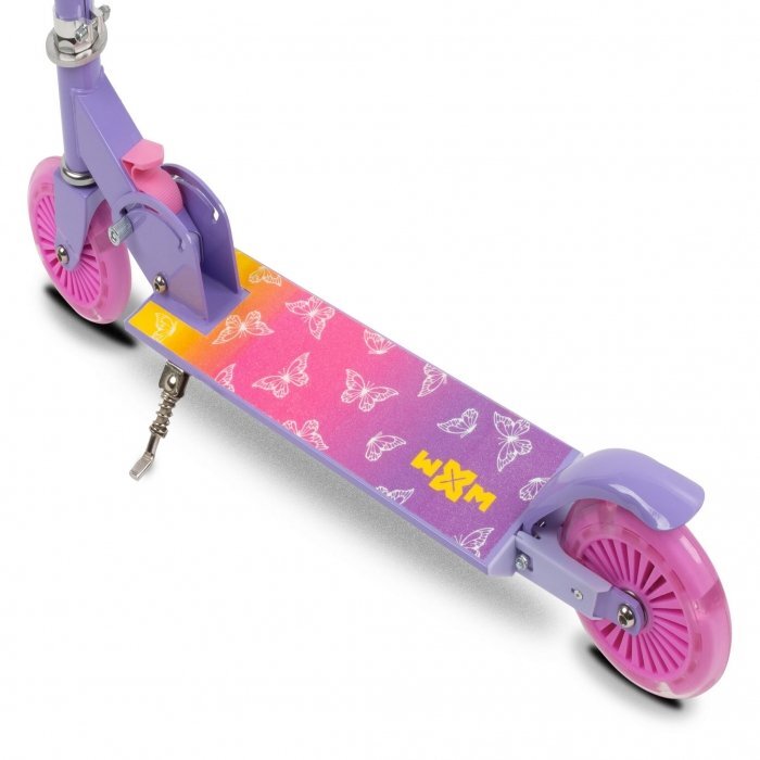 WXM Trotineta pliabila pentru copii Skipo Butterfly cadru din aluminiu roti cu lumini led greutate admisa 50 kg
