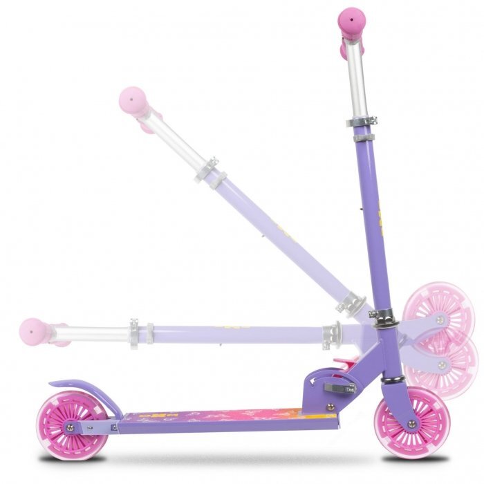 WXM Trotineta pliabila pentru copii Skipo Butterfly cadru din aluminiu roti cu lumini led greutate admisa 50 kg