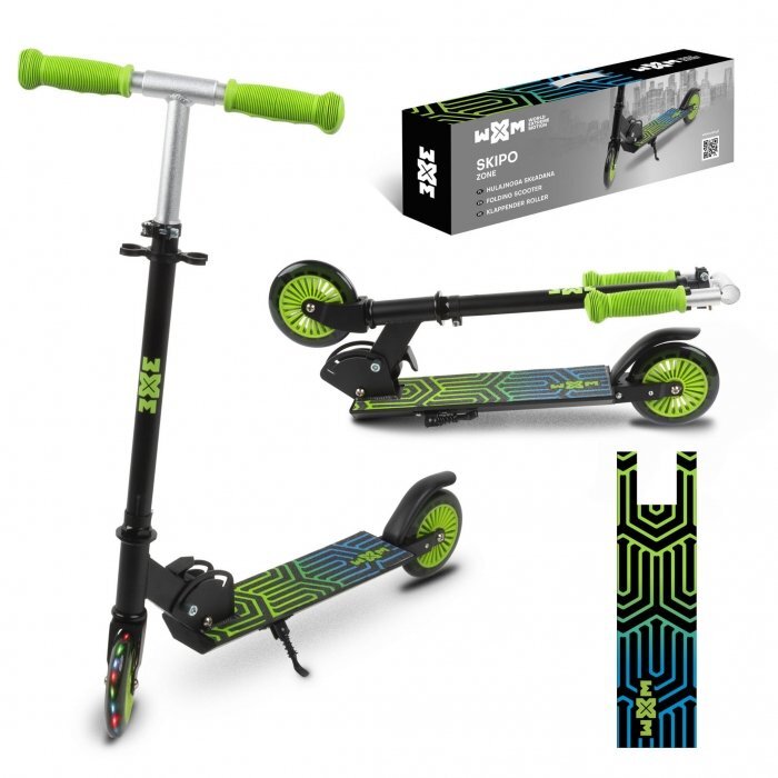 WXM Trotineta pliabila pentru copii Skipo Zone cadru din aluminiu roti cu lumini led greutate admisa 25 kg