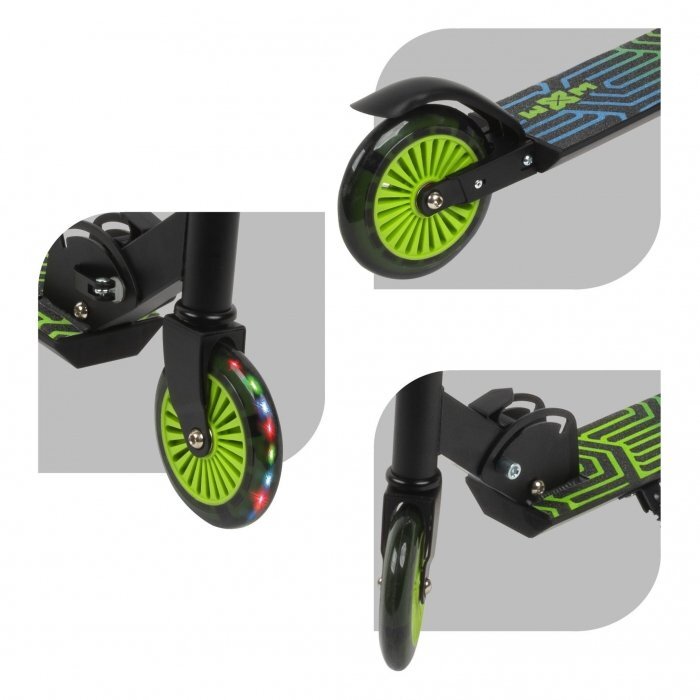 WXM Trotineta pliabila pentru copii Skipo Zone cadru din aluminiu roti cu lumini led greutate admisa 25 kg