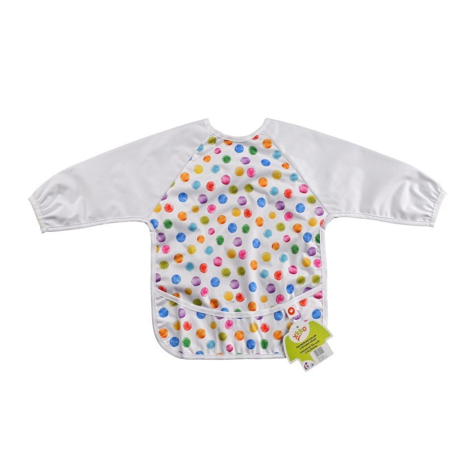 XKKO Baveta impermeabila cu maneci Polka Dots