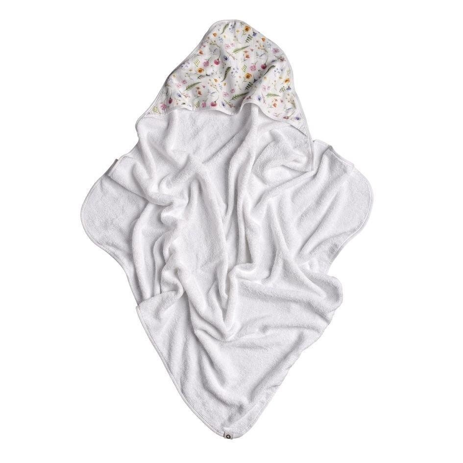 XKKO Prosop cu gluga bambusbumbac organic Summer Meadow 90x90cm