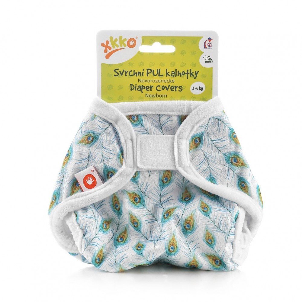 XKKO Protectie impermeabila scutece textile 2-6 kg Peacock