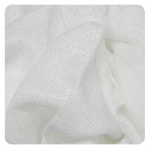 XKKO Set 10 museline bumbac 80x80cm Alb