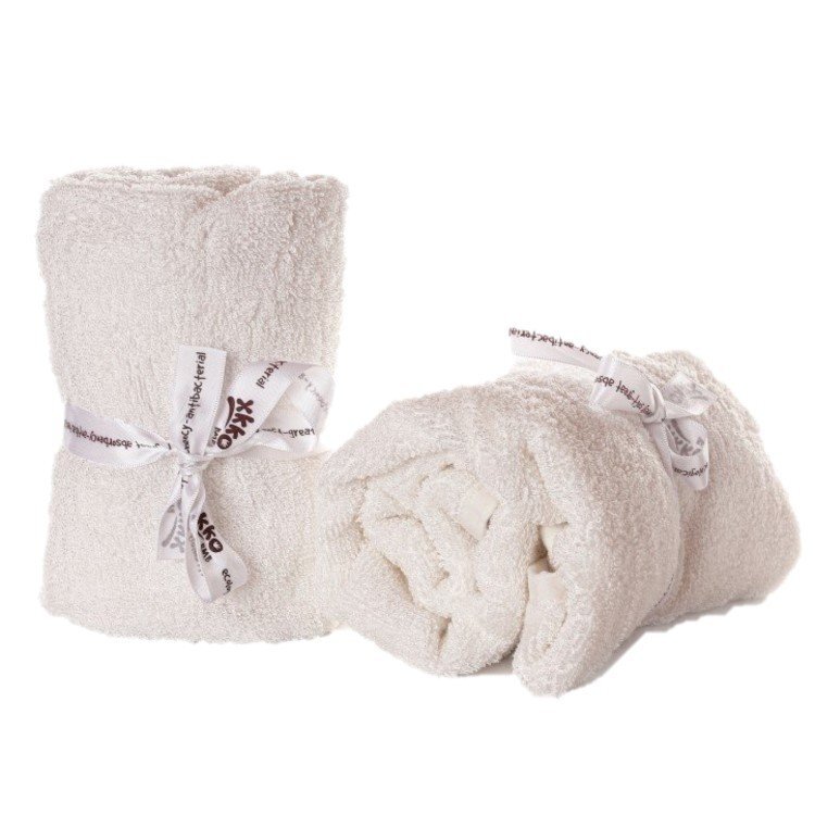 XKKO Set 2 prosoape bambus 60x60cm Alb