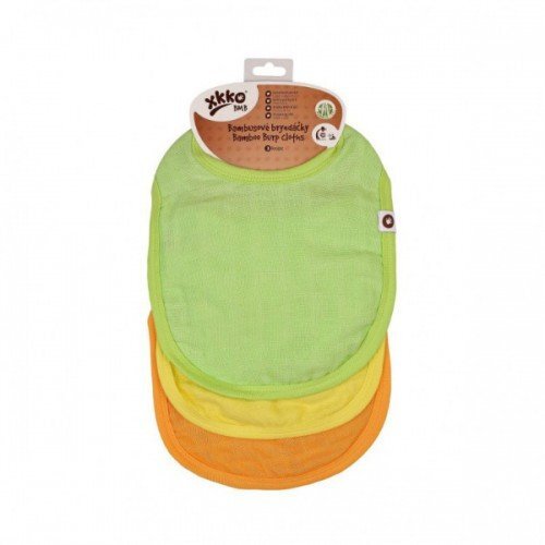 XKKO Set 3 bavete din bambus Colours Mix