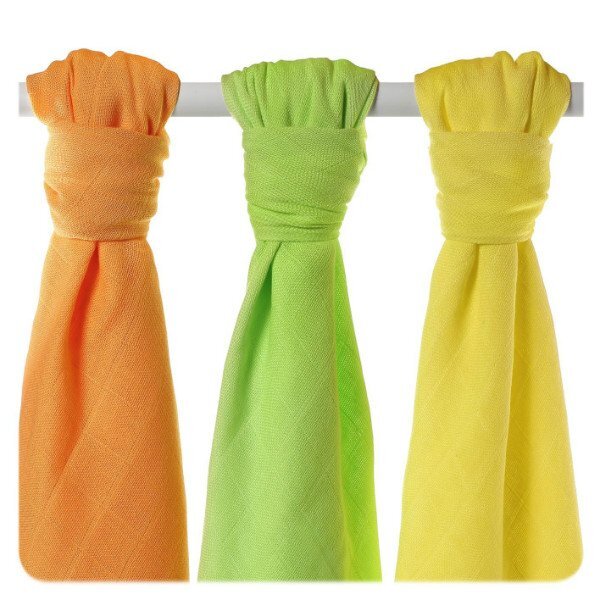 XKKO Set 3 museline din bambus 70x70cm Colours Mix