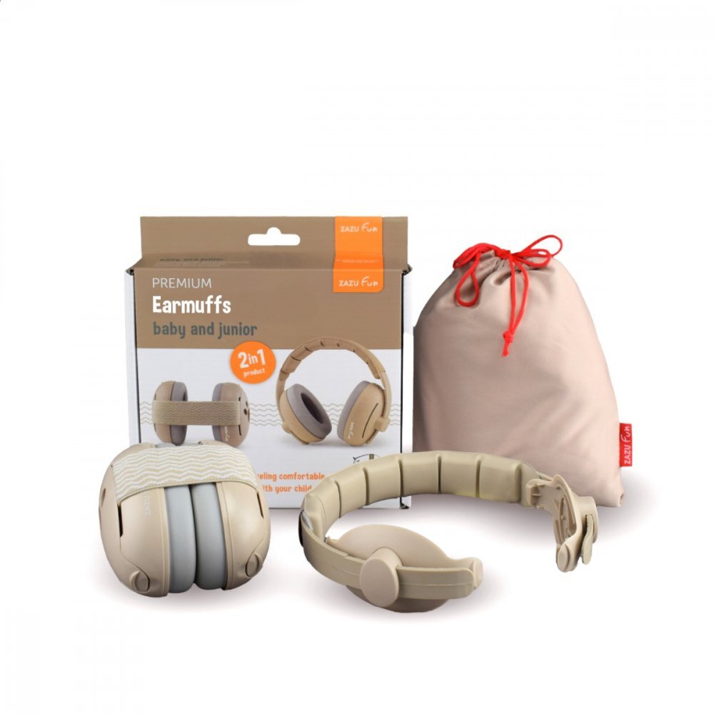 Zazu Kids Casti antifonice pentru copii Earmuffs Bej