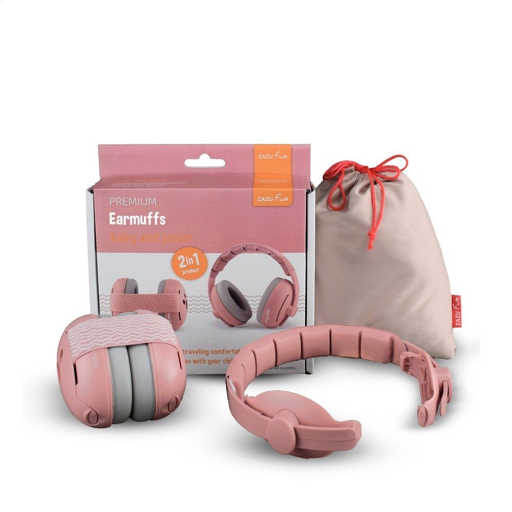 Zazu Kids Casti antifonice pentru copii Earmuffs Roz