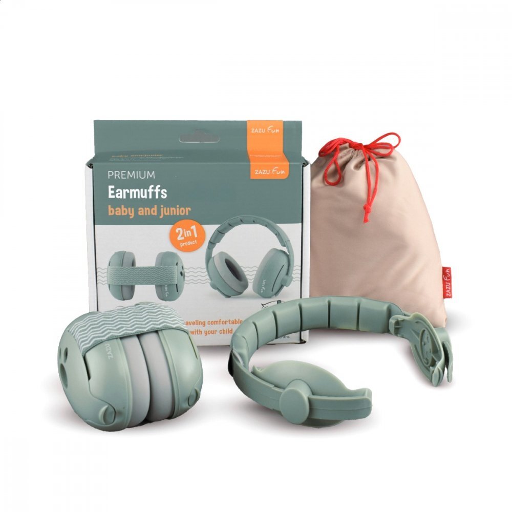 Zazu Kids Casti antifonice pentru copii Earmuffs Sage
