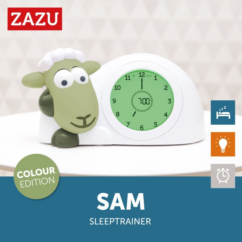 Zazu Kids Ceas Antrenor de Somn Sam Verde inchis