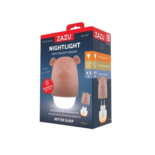 Zazu Kids Lampa de veghe cu senzor de lumina Benny the Bear Maro