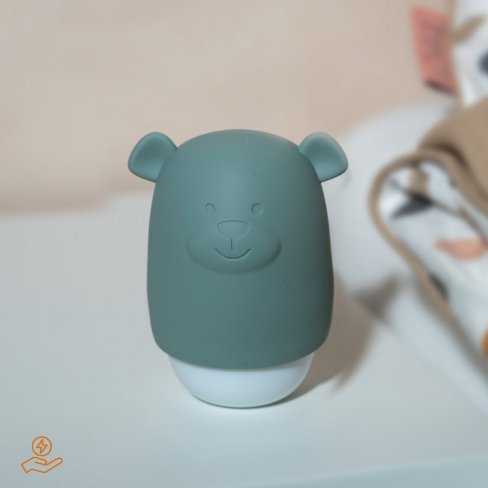 Zazu Kids Lampa de veghe cu senzor de lumina Benny the Bear Verde