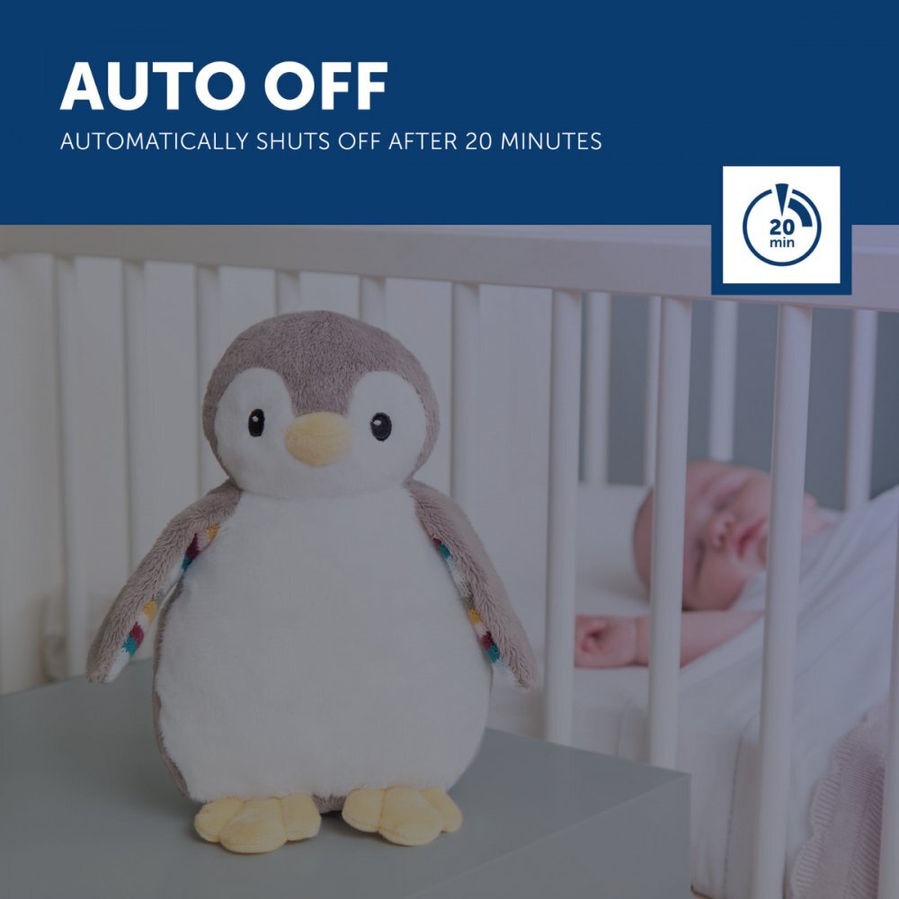 Zazu Kids Plus cu mecanism de linistire si relaxarea bebelusului Pinguinul Phoebe