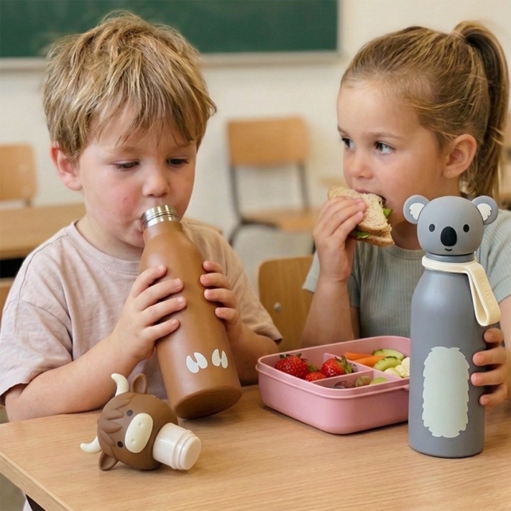 Zazu Kids Sticla termos din inox Zazu Fun pentru copii 400 ml Fox