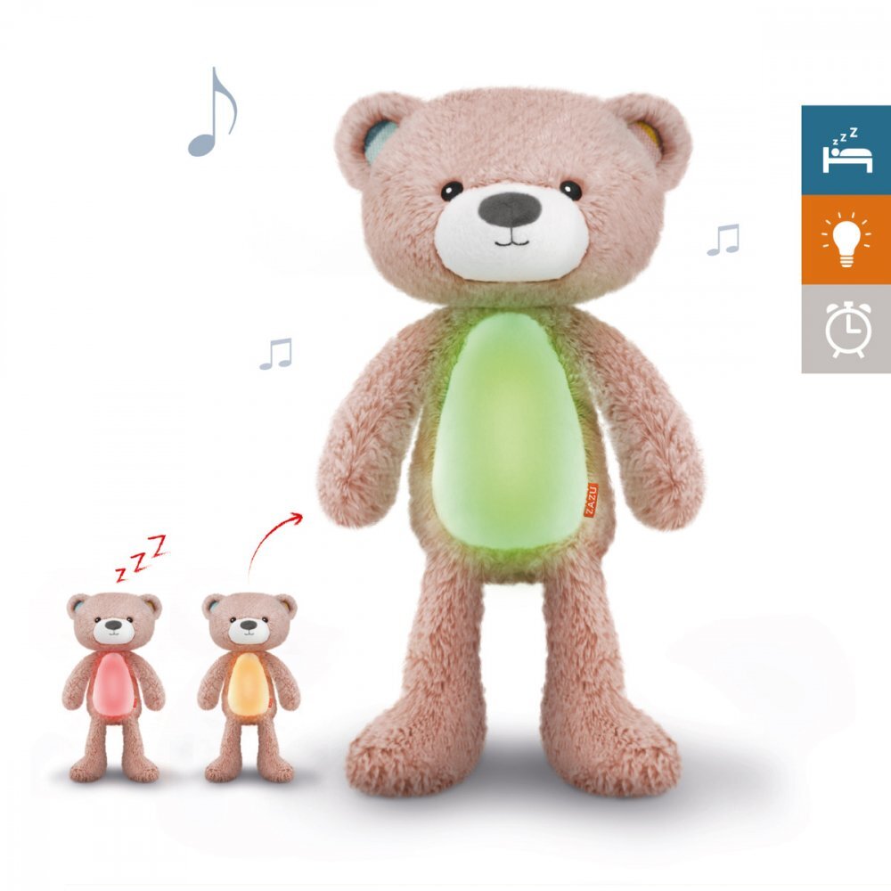 Zazu Kids Ursuletul Brody Antrenor de Somn Muzical cu Lumina Roz