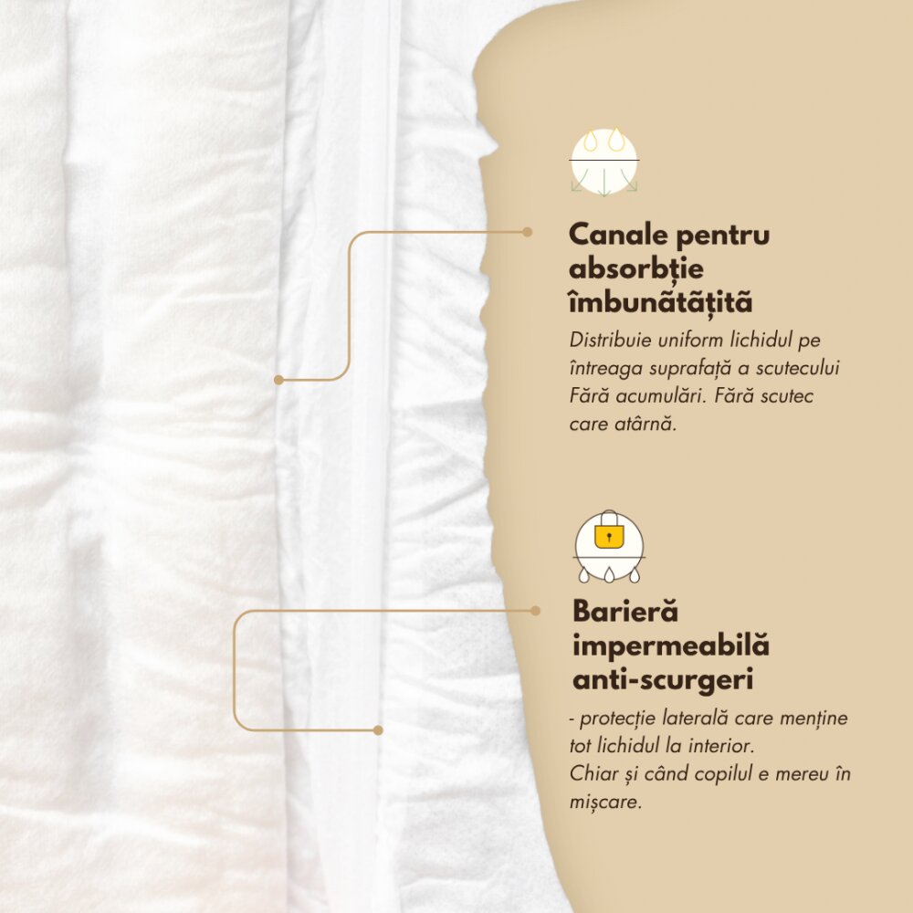 Zuluff Scutece chilotel din bambus marime 4 10-15 kg 28 bucati