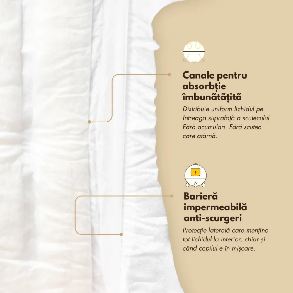 Zuluff Scutece din bambus marime 1 2-5 kg 40 bucati