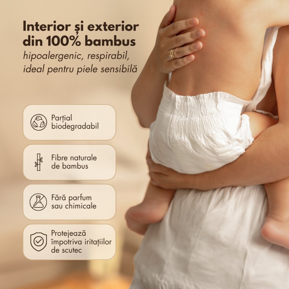 Zuluff Scutece din bambus marime 1 2-5 kg 40 bucati