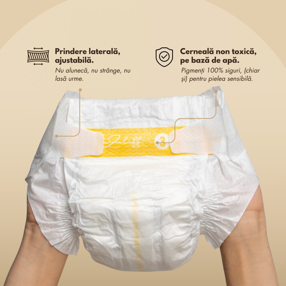 Zuluff Scutece din bambus marime 2 4-8 kg 32 bucati