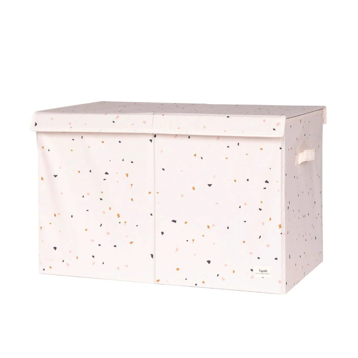 3 Sprouts Cufar pliabil pentru camera copiilor material reciclat Terrazzo Crem