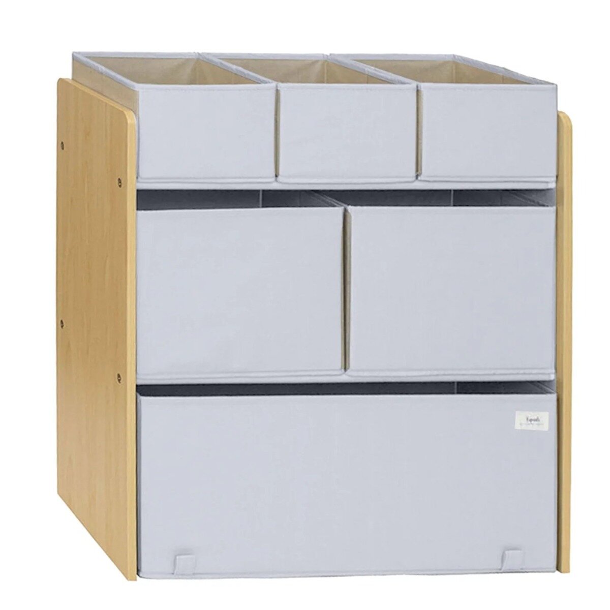 3 Sprouts Organizator din material reciclat pentru jucarii Gri