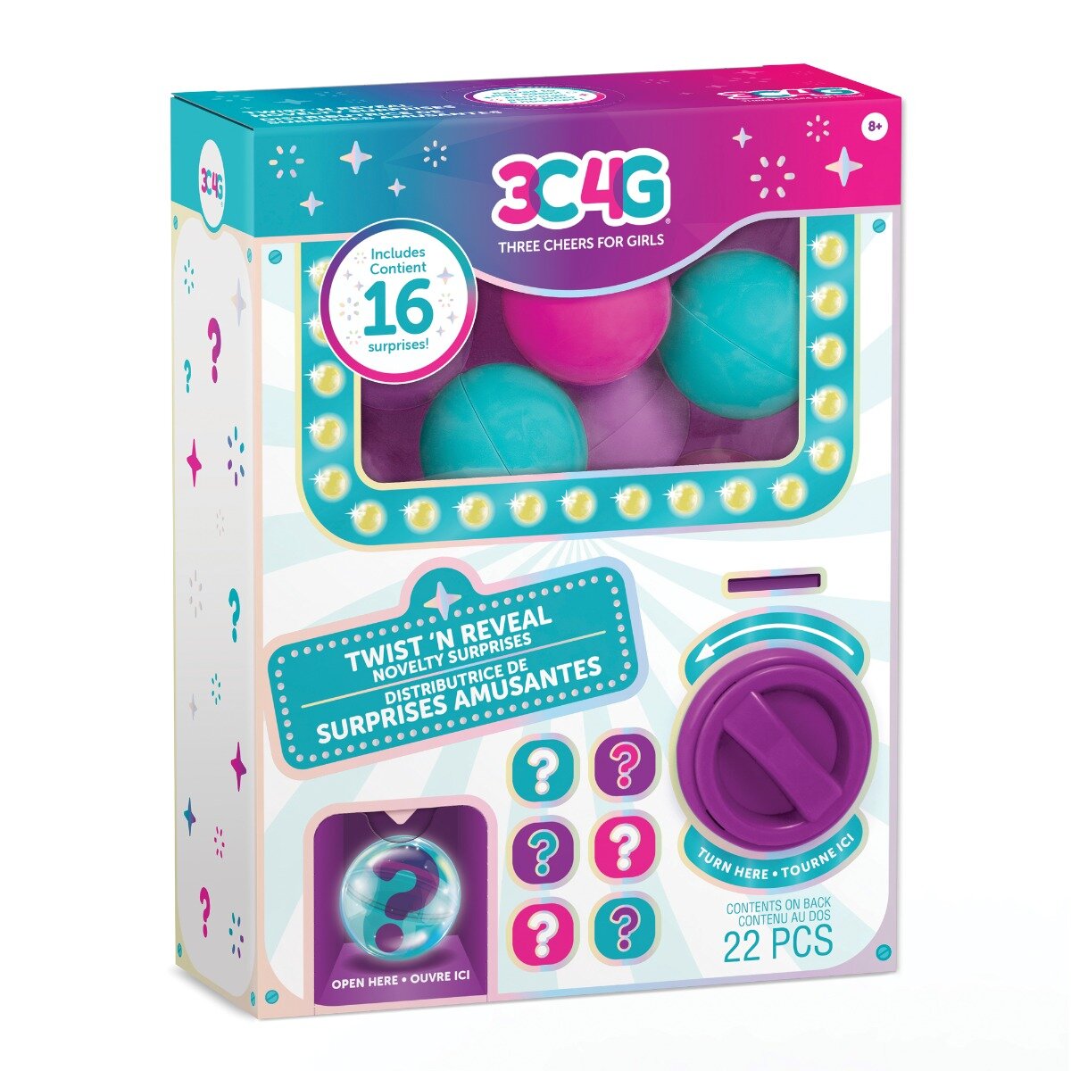 3C4G Set accesorii surpriza Twist N Reveal 22 piese