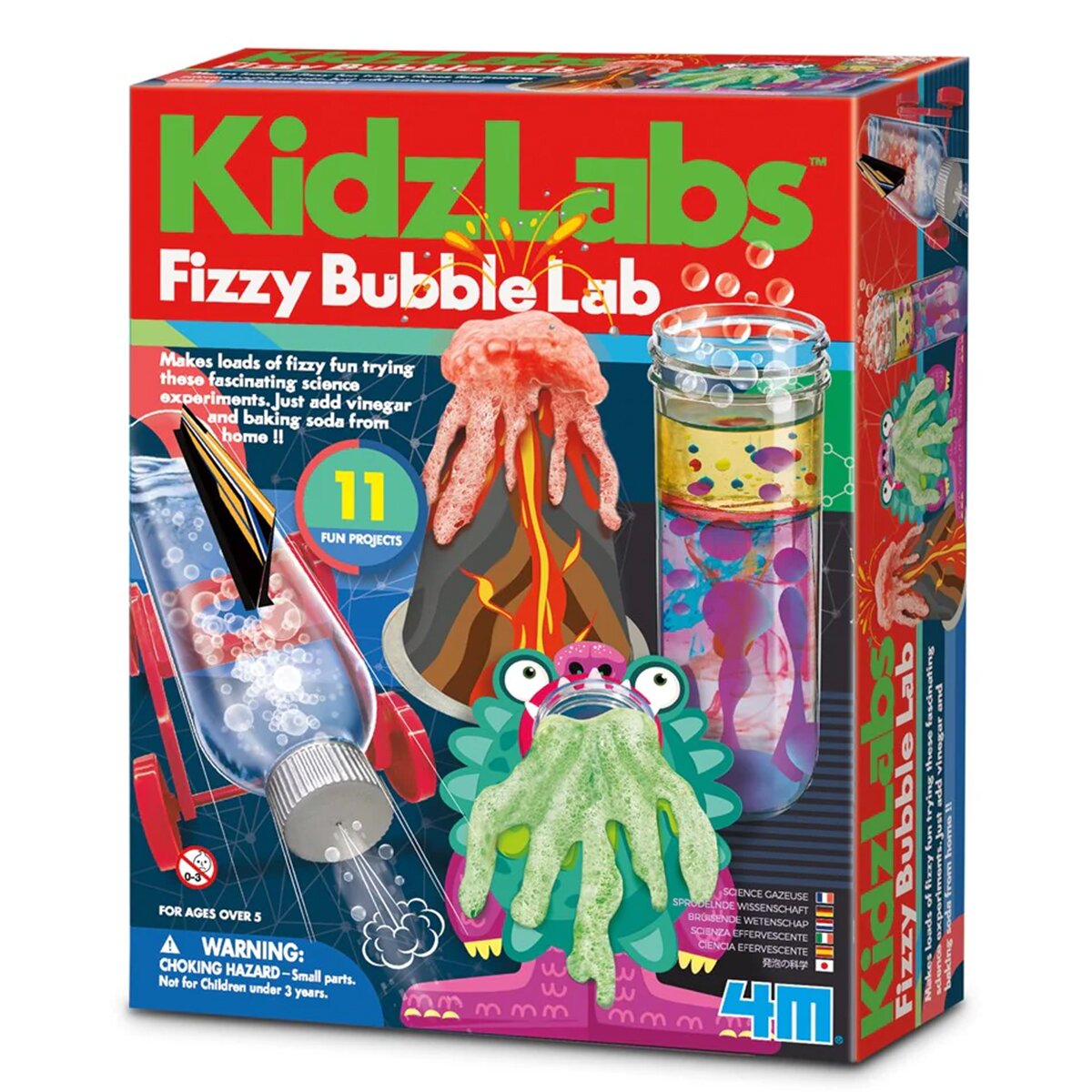 4M Joc educativ Laborator cu bule efervescente Kidzlabs