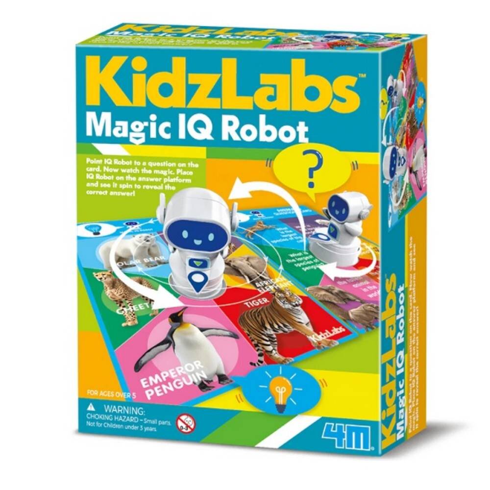 4M Jucarie educativa interactiva in limba engleza Robot Magic IQ KidzLabs
