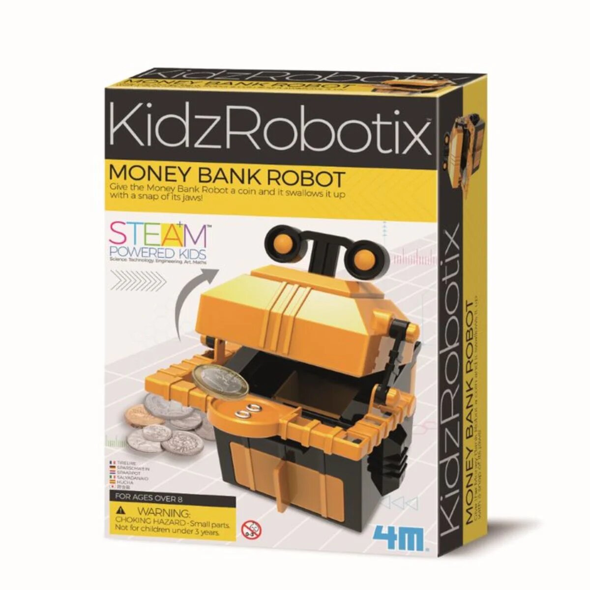 4M Kit constructie robot Money Bank Robot Kidz Robotix