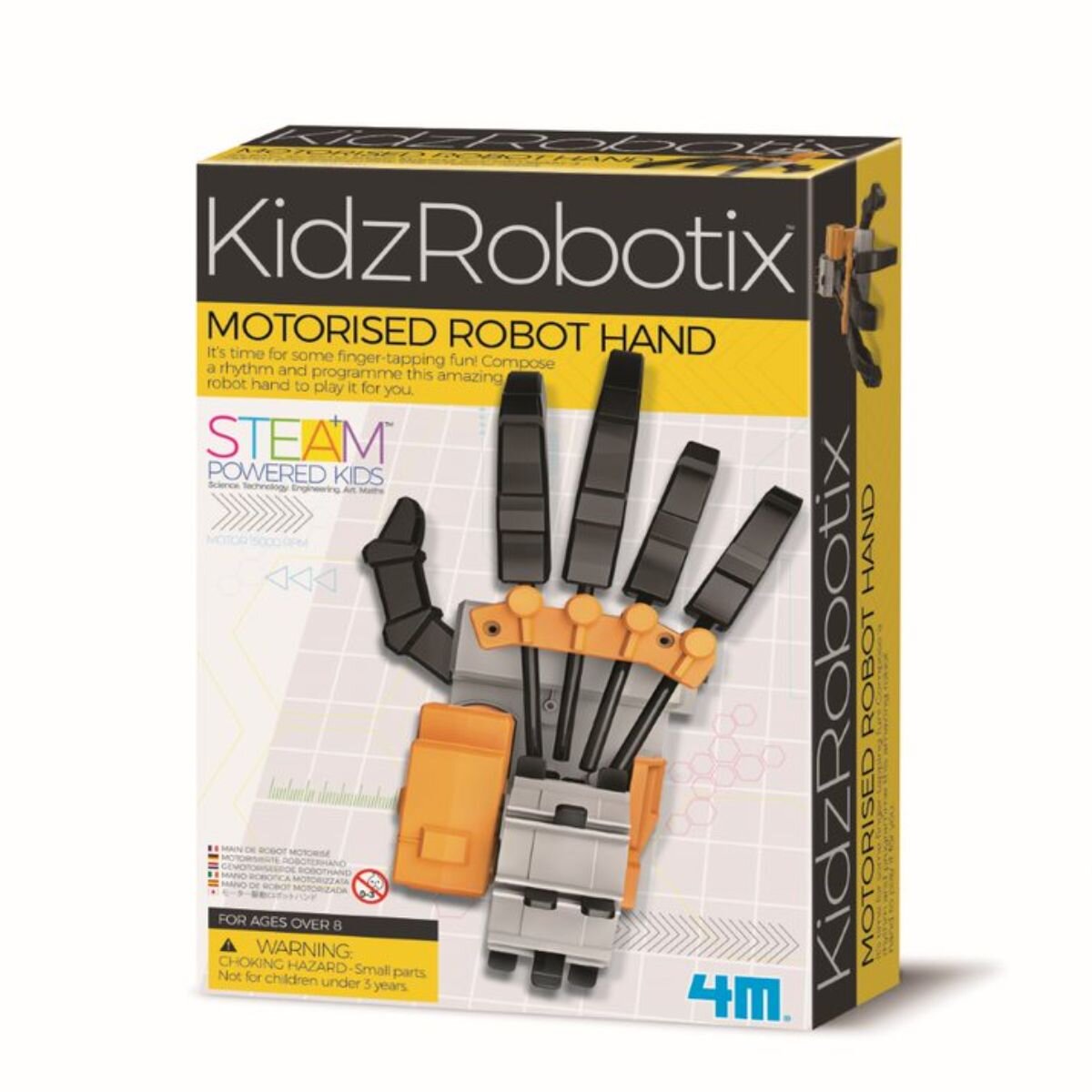 4M Kit constructie robot Motorised Robot Hand Kidz Robotix