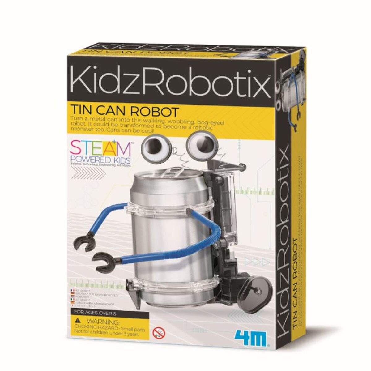 4M Kit constructie robot Tin Can Robot Kidz Robotix