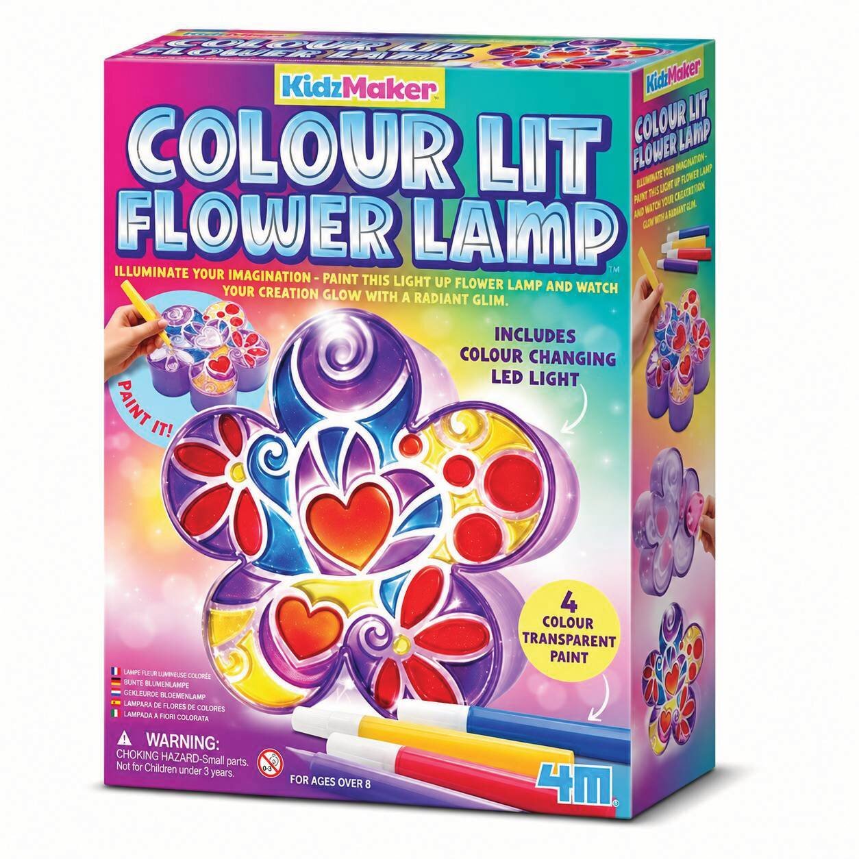 4M Kit creativ Kidzmaker Lampa florala luminoasa