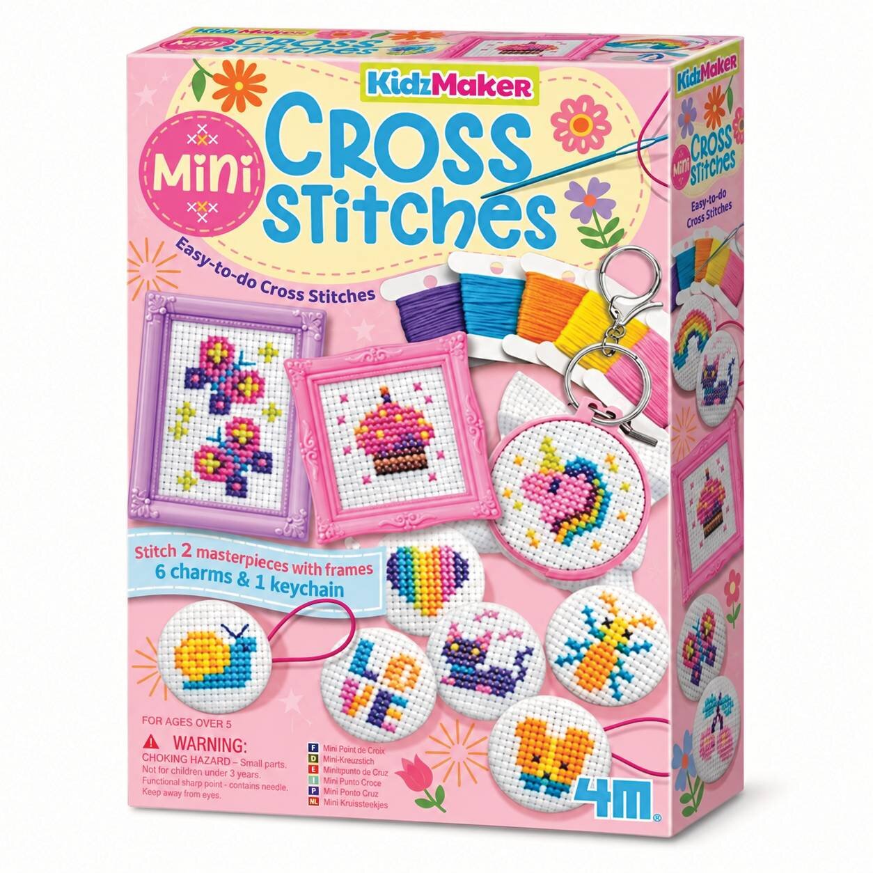 4M Kit creativ Kidzmaker Mini cusaturi in cruce