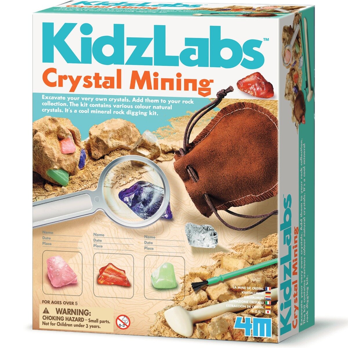 4M Kit de sapat cristale KidzLabs