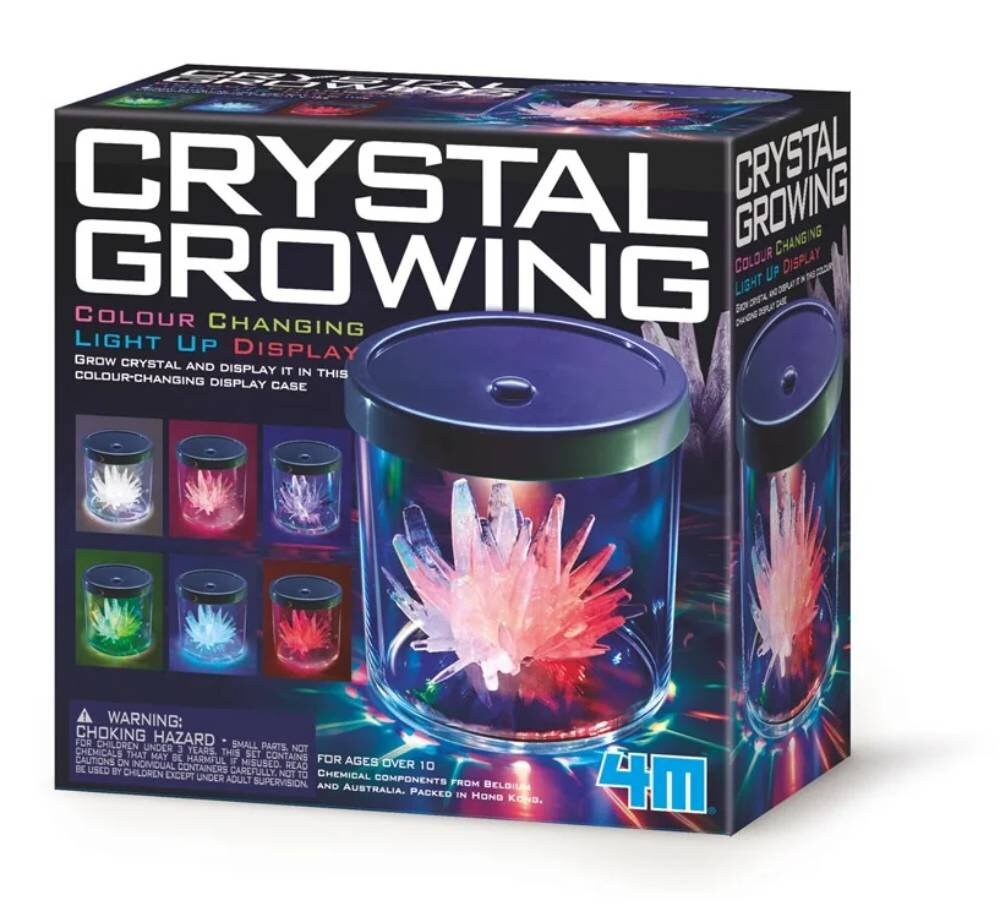 4M Kit experimente Kidzlabs Cristale luminoase cu suport LED
