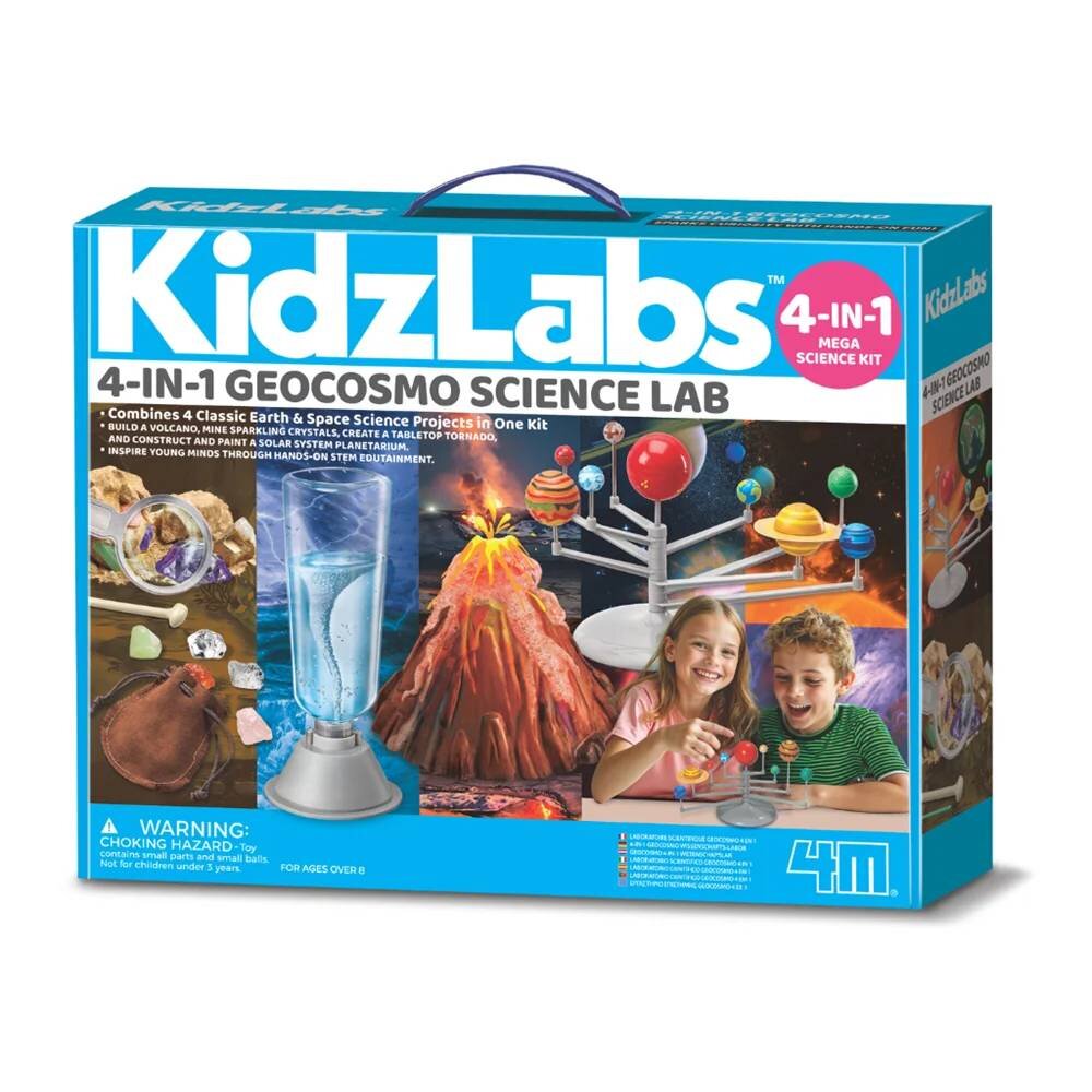 4M Mega kit Stiinta Pamantului Kidzlabs 4 proiecte