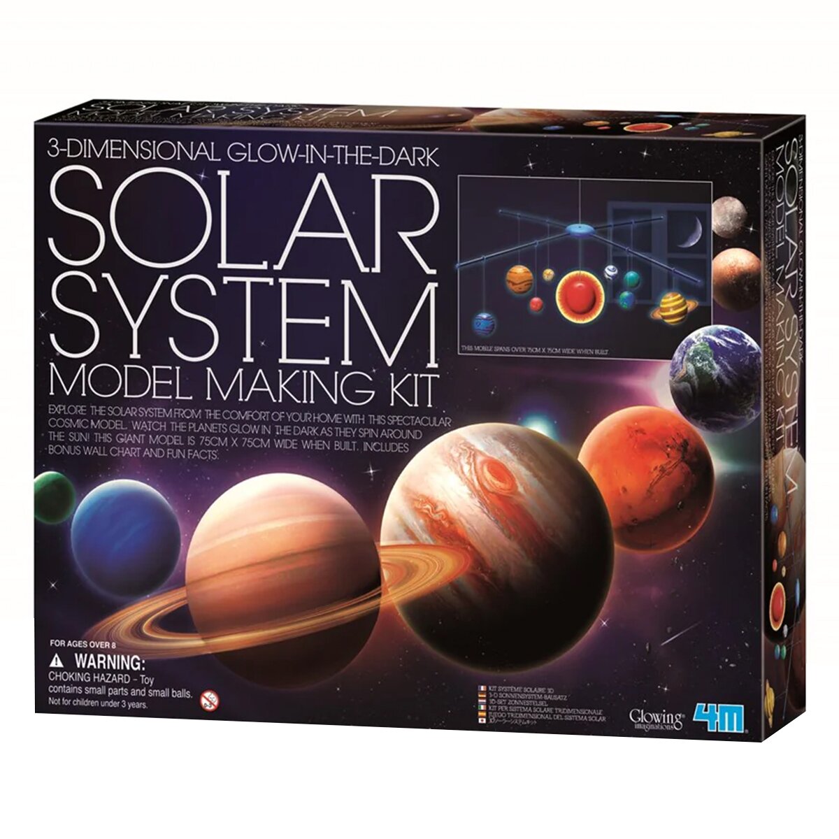 4M Set constructie Sistemul solar 3D Straluceste in intuneric