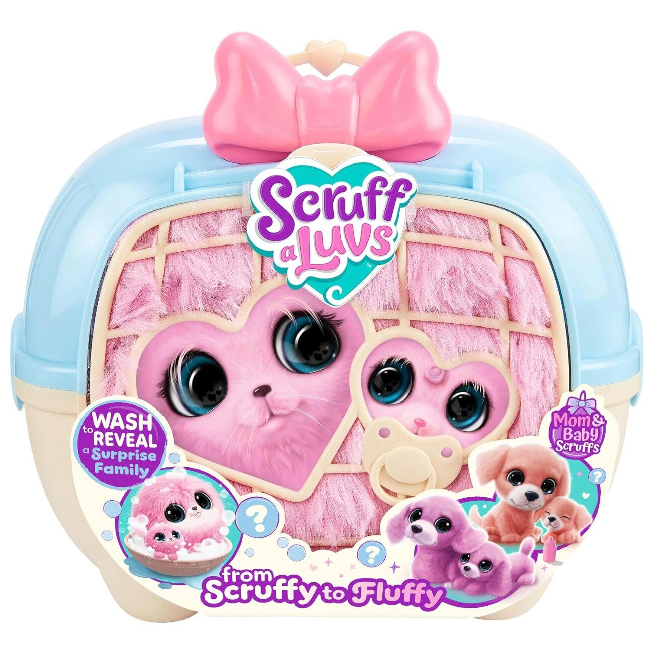 4M Set de joaca cu 2 jucarii de plus surpriza Scruff A Luvs Mom and Baby S3