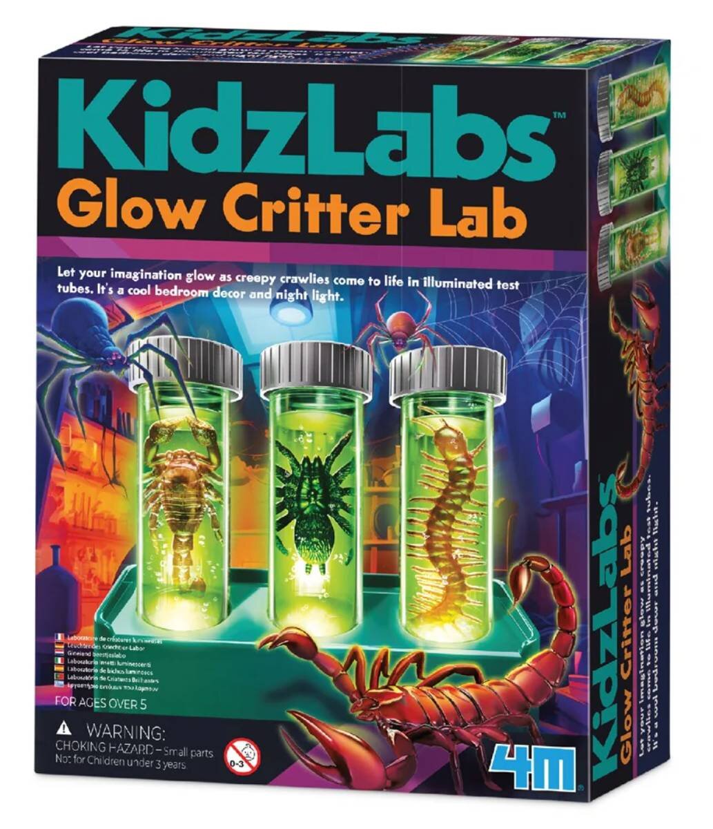 4M Set educativ Laborator creaturi fluorescente Kidslabs